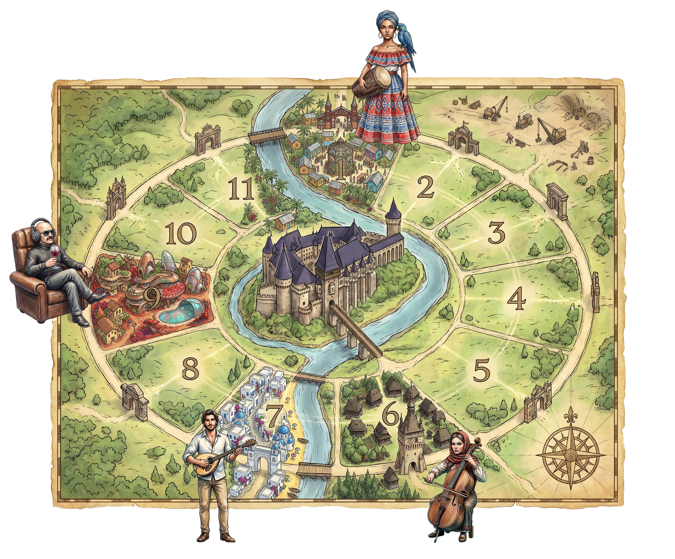 Map of Pishkyland